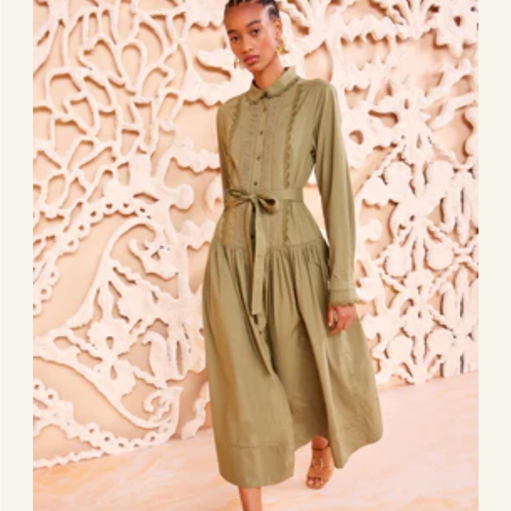 Brand New Ulla Johnson Ariane Dress in Lichen